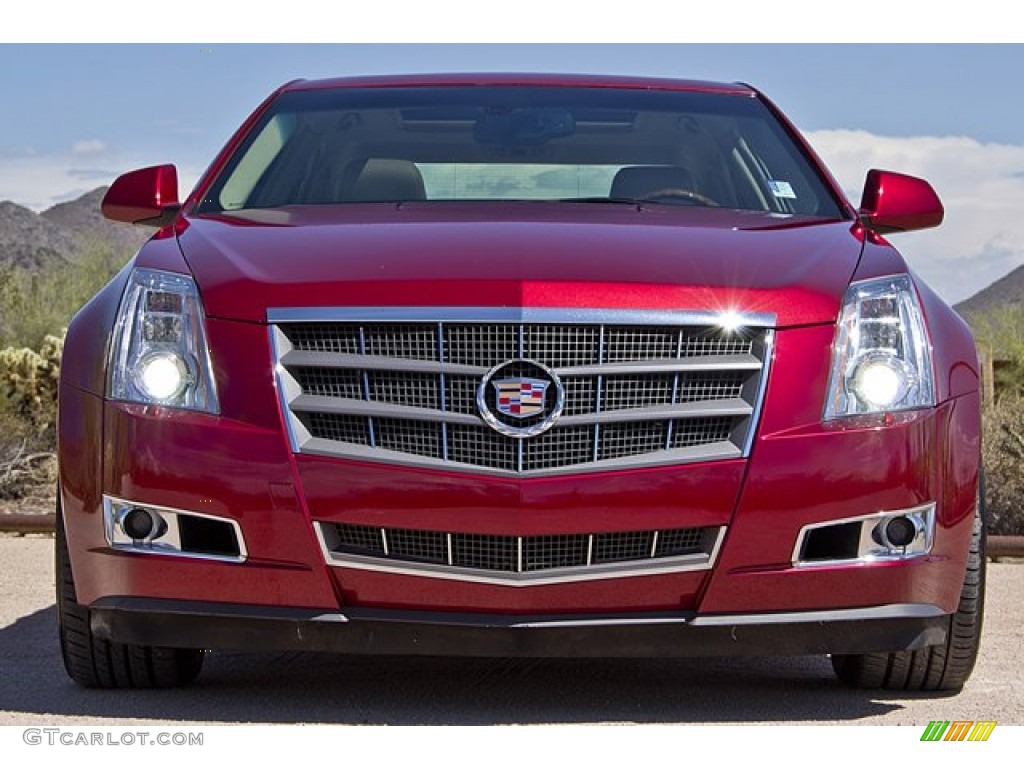 Crystal Red 2008 Cadillac CTS Sedan Exterior Photo #68417201
