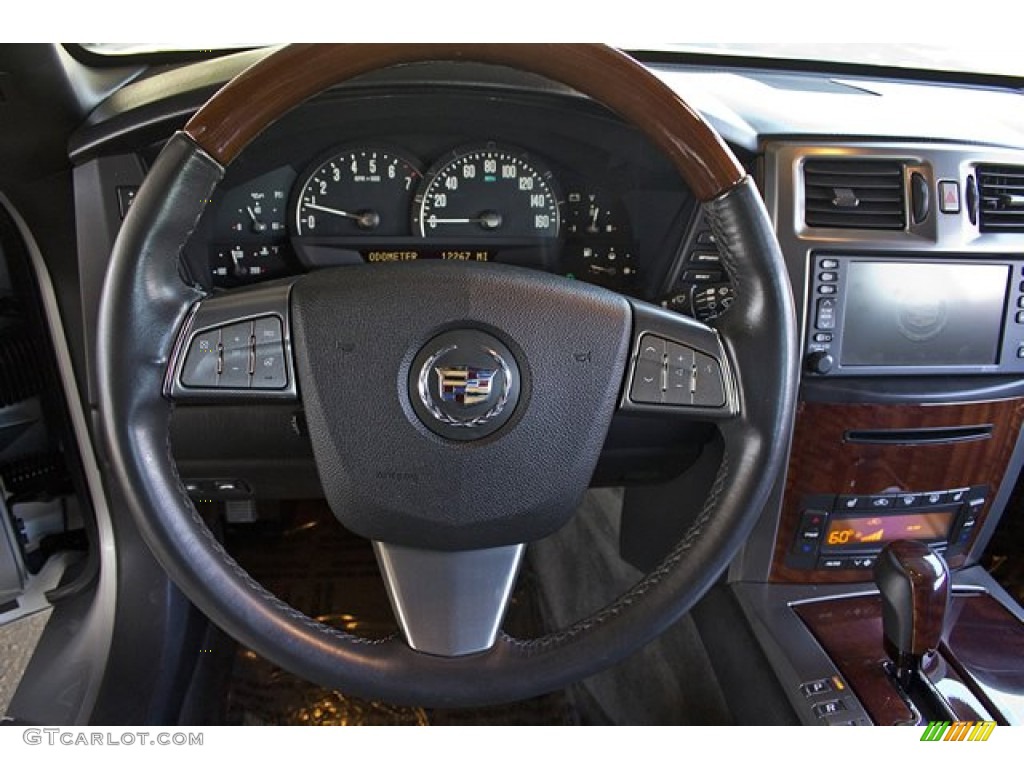 2008 Cadillac XLR Roadster Ebony Steering Wheel Photo #68417588