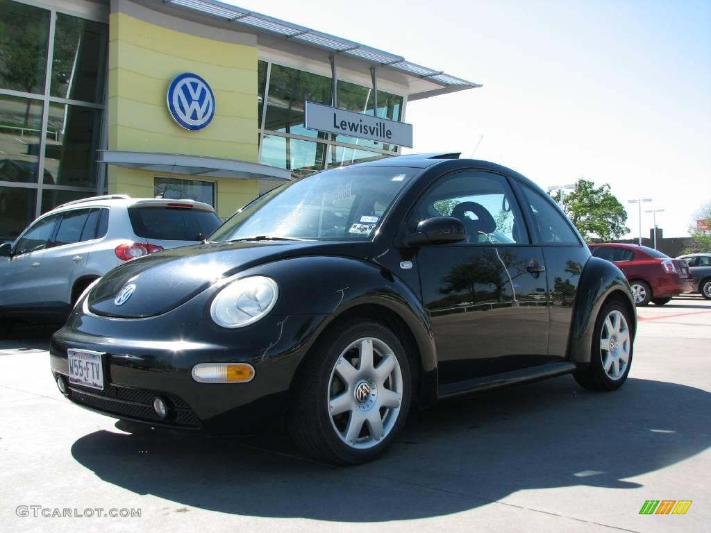 2001 New Beetle GLX 1.8T Coupe - Black / Black photo #1