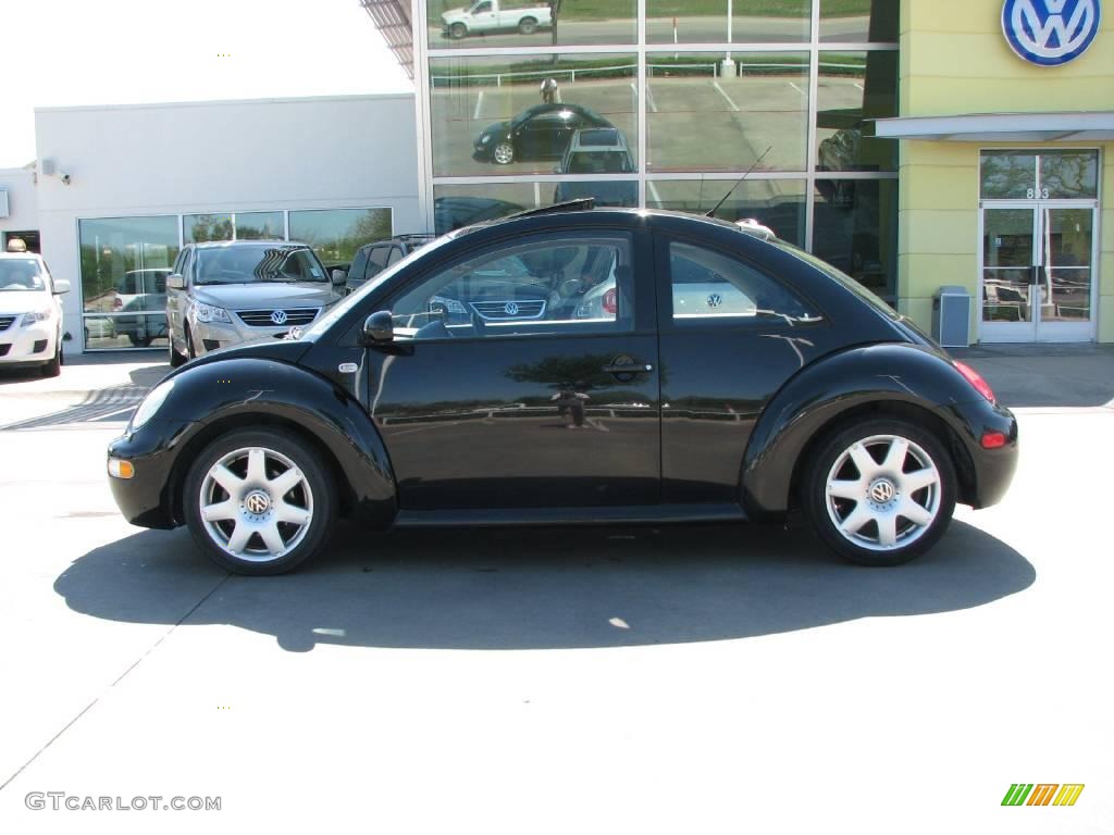 2001 New Beetle GLX 1.8T Coupe - Black / Black photo #2