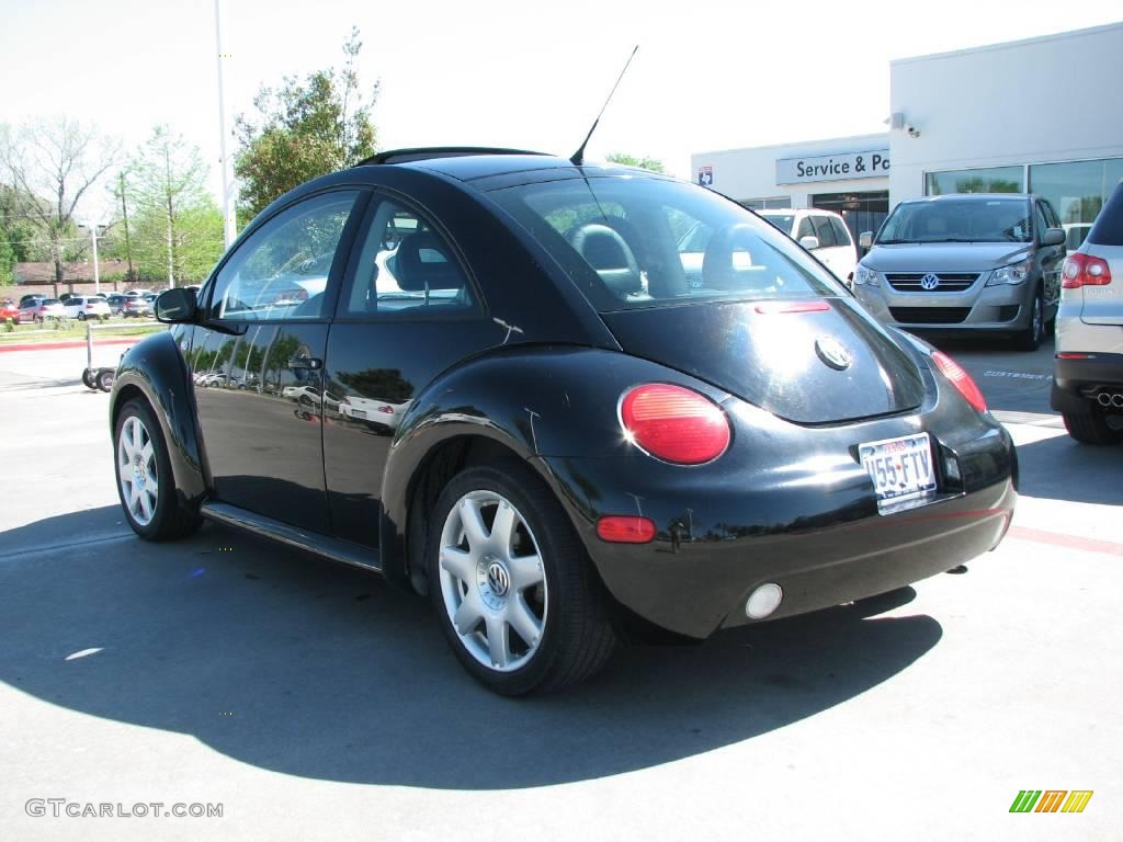 2001 New Beetle GLX 1.8T Coupe - Black / Black photo #3