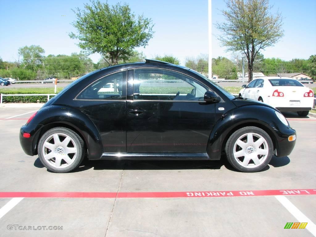 2001 New Beetle GLX 1.8T Coupe - Black / Black photo #6