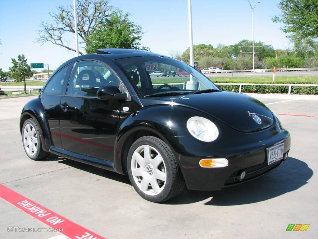 2001 New Beetle GLX 1.8T Coupe - Black / Black photo #7