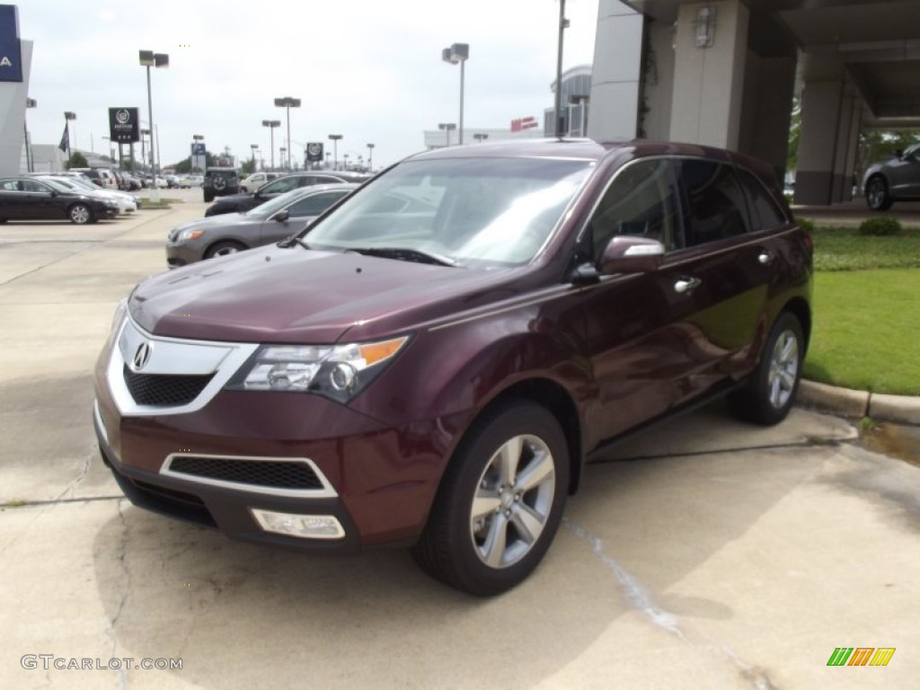 2012 MDX SH-AWD - Dark Cherry Pearl II / Parchment photo #1