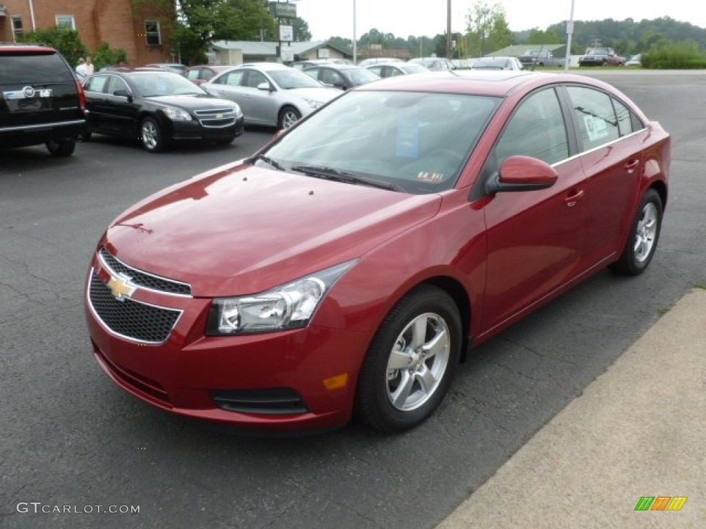 2012 Cruze LT - Crystal Red Metallic / Jet Black photo #3