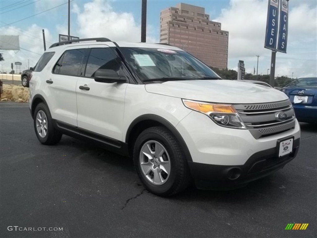 White Suede Ford Explorer