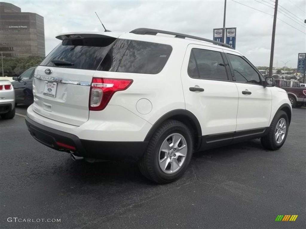 2011 Explorer FWD - White Suede / Medium Light Stone photo #3