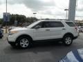 2011 White Suede Ford Explorer FWD  photo #6