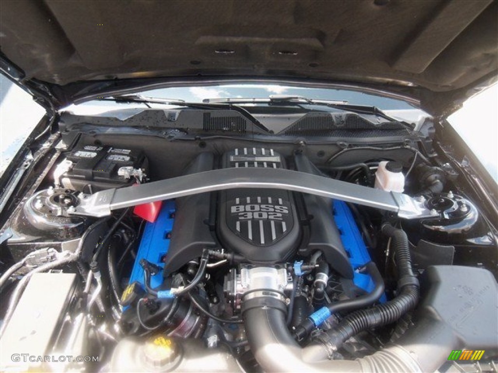 2013 Ford Mustang Boss 302 Laguna Seca 5.0 Liter 302 Hi-Po DOHC 32-Valve Ti-VCT V8 Engine Photo #68420654