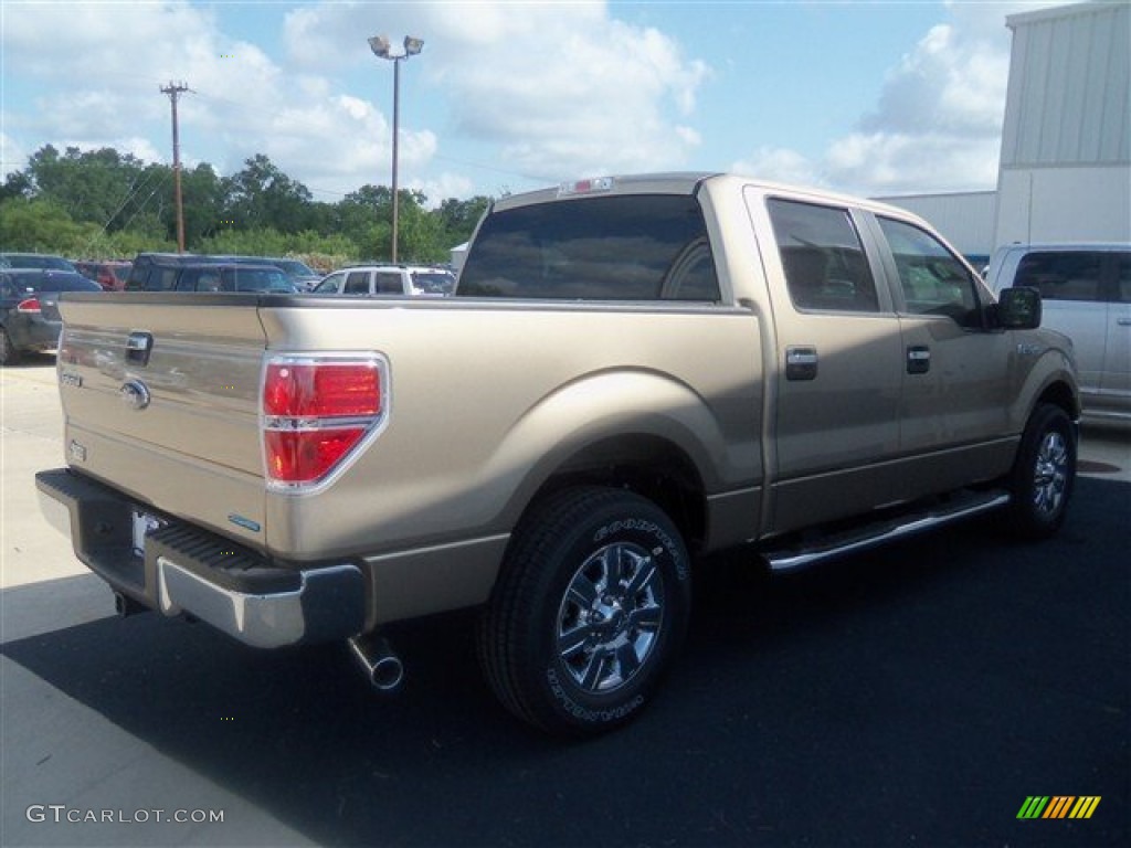 2012 F150 XLT SuperCrew - Pale Adobe Metallic / Pale Adobe photo #5