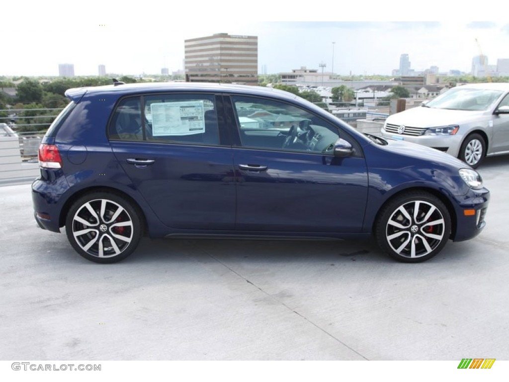 2013 GTI 4 Door Autobahn Edition - Shadow Blue Metallic / Titan Black photo #9