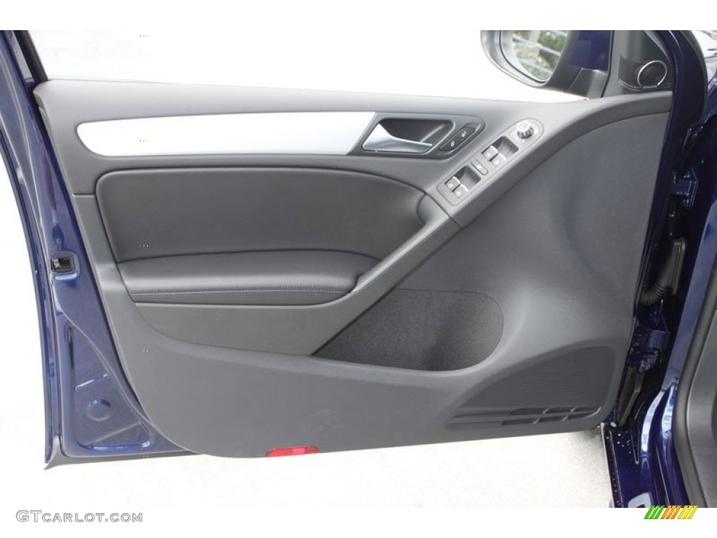2013 Volkswagen GTI 4 Door Autobahn Edition Titan Black Door Panel Photo #68421722