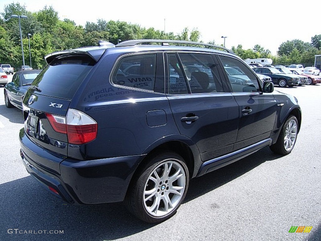 2007 X3 3.0si - Monaco Blue Metallic / Sand Beige photo #5