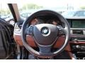 Cinnamon Brown 2011 BMW 5 Series 550i Sedan Steering Wheel