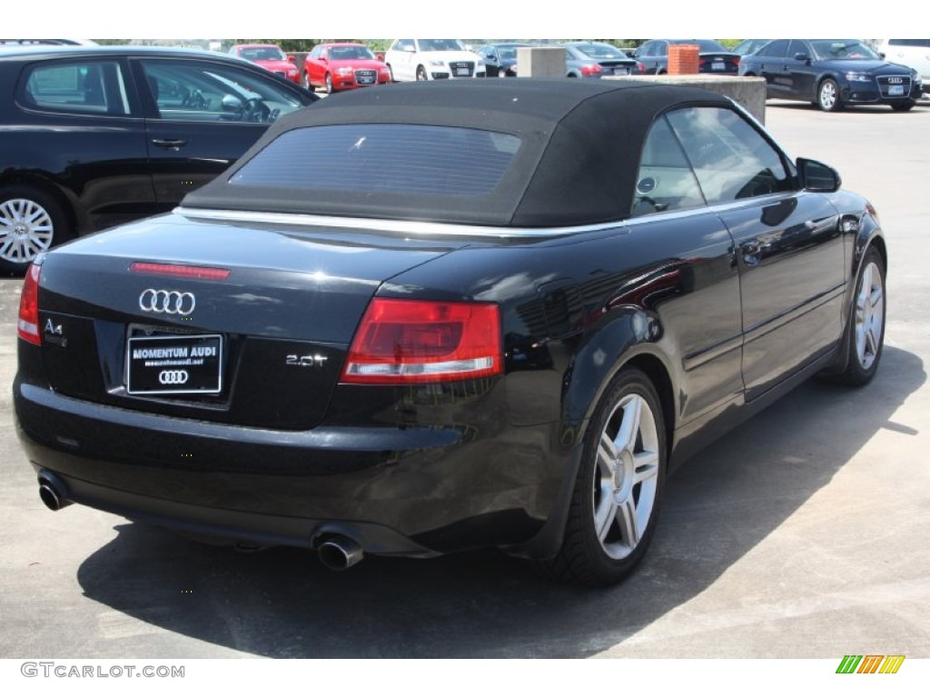 2008 A4 2.0T Cabriolet - Brilliant Black / Beige photo #7