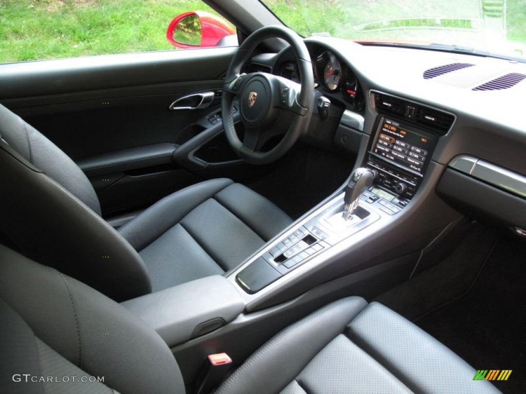 Black Interior 2012 Porsche New 911 Carrera S Coupe Photo #68426153
