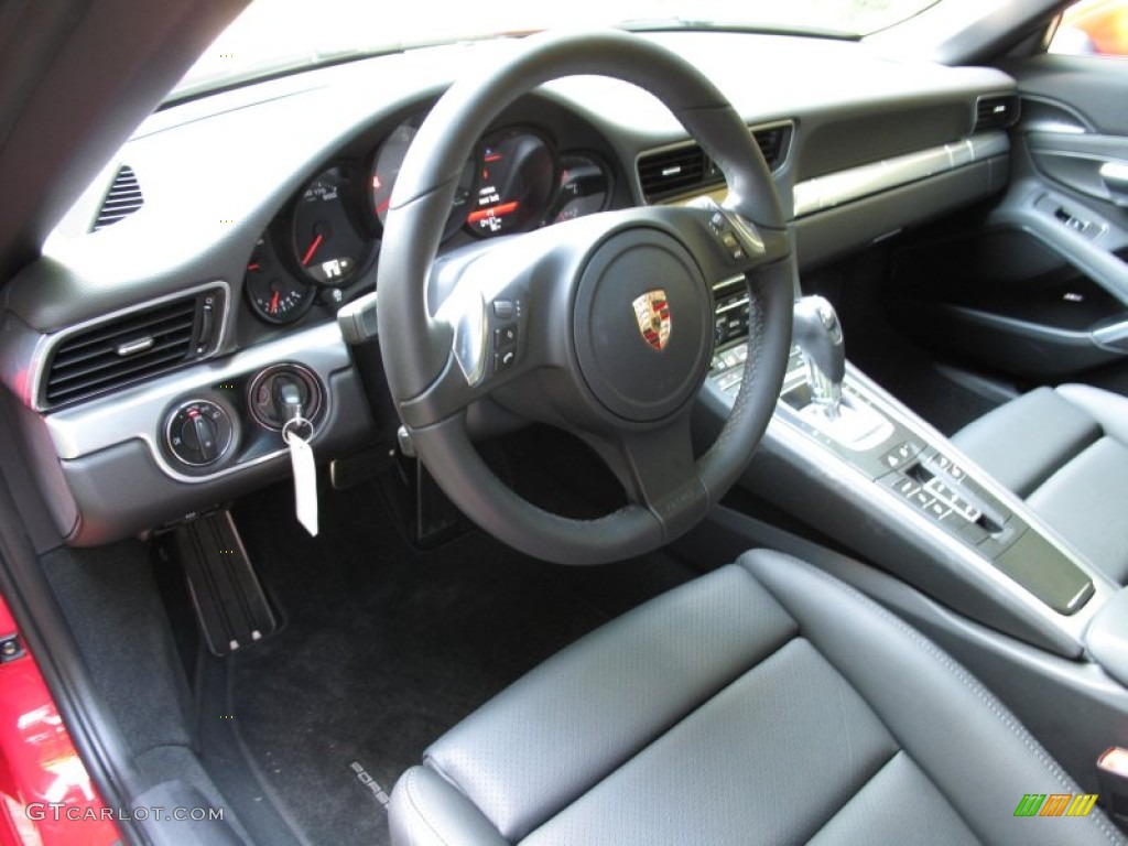 Black Interior 2012 Porsche New 911 Carrera S Coupe Photo #68426171