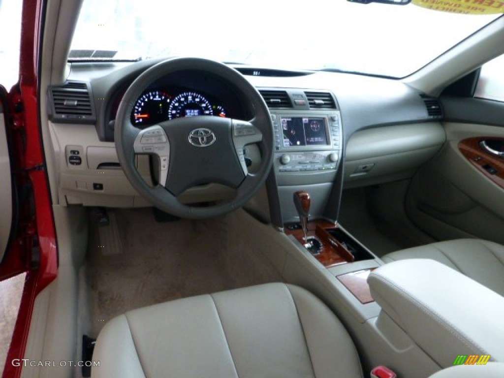 2010 Camry XLE V6 - Barcelona Red Metallic / Bisque photo #10