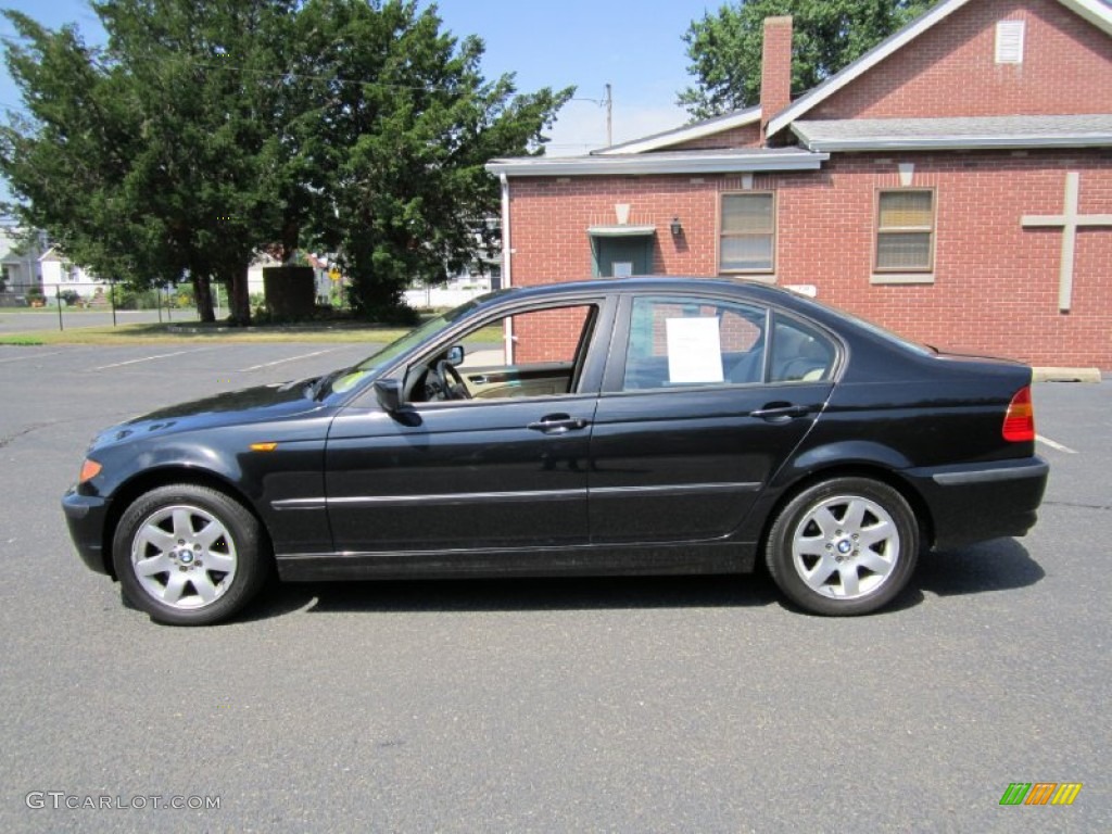 2005 3 Series 325xi Sedan - Black Sapphire Metallic / Sand photo #3