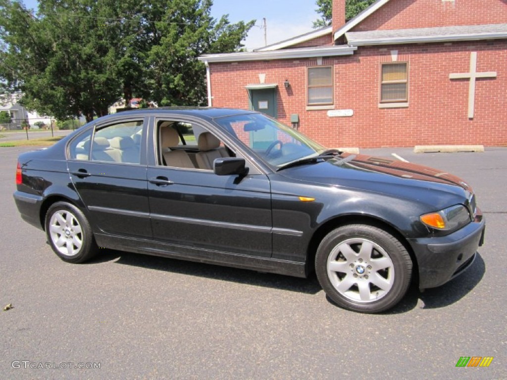 2005 3 Series 325xi Sedan - Black Sapphire Metallic / Sand photo #10