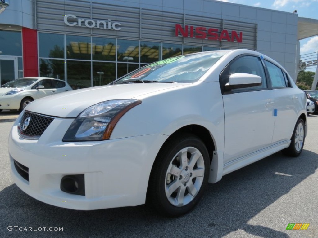 2012 Sentra 2.0 SR - Aspen White / Charcoal photo #1