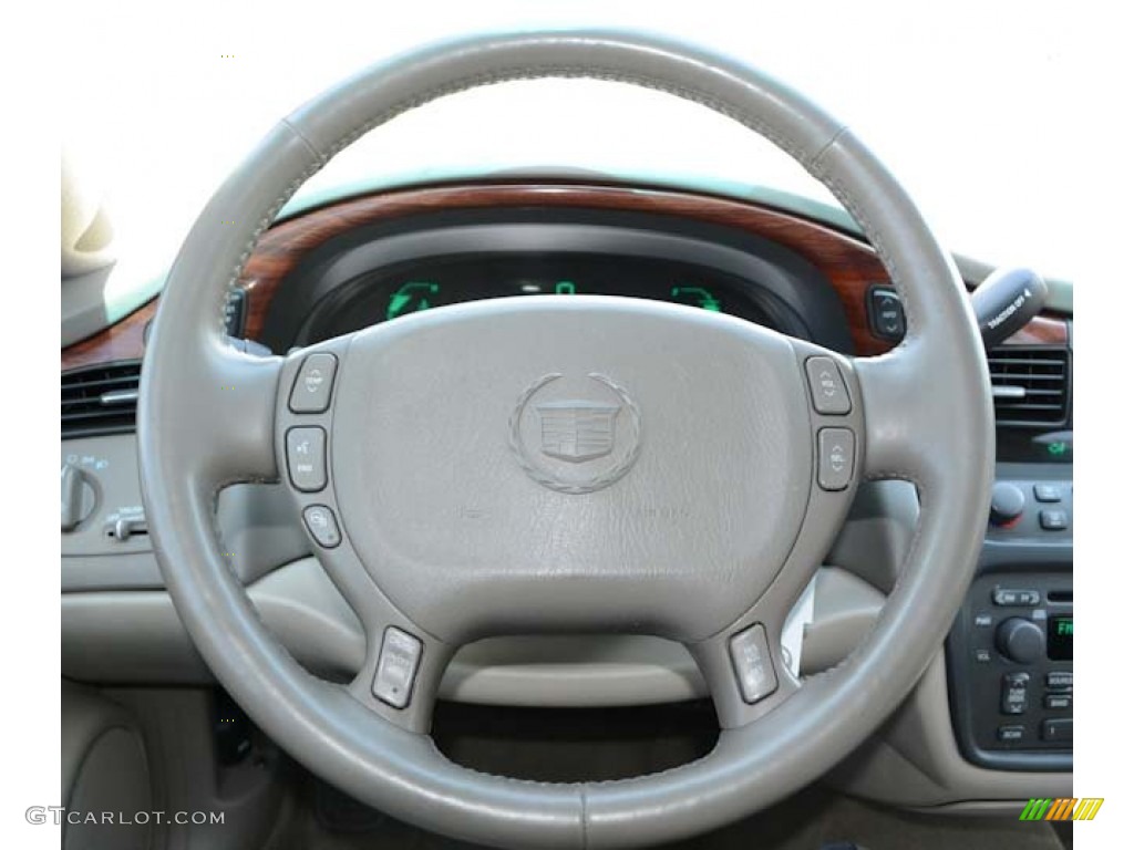 2004 Cadillac DeVille Sedan Shale Steering Wheel Photo #68428406