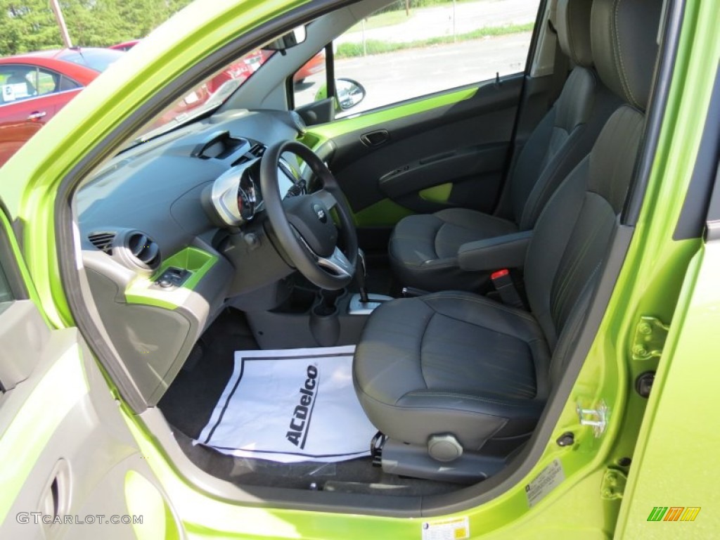 Green/Green Interior 2013 Chevrolet Spark LT Photo #68428460