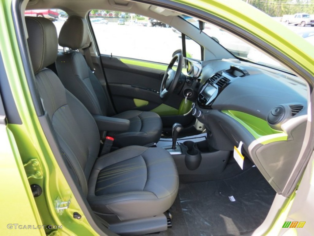 Green Green Interior 2013 Chevrolet Spark Lt Photo 68428487