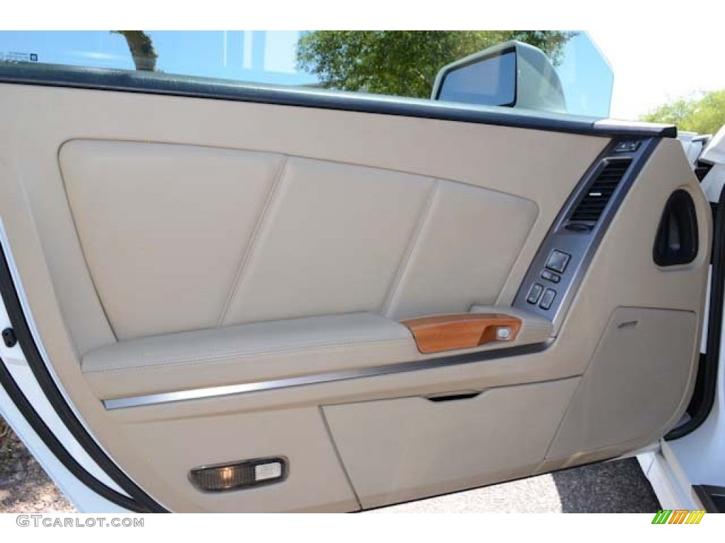 2008 Cadillac XLR Roadster Cashmere/Ebony Door Panel Photo #68428619