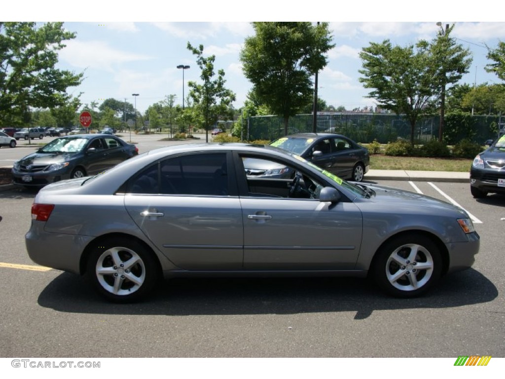 2007 Sonata Limited V6 - Bright Silver / Gray photo #4