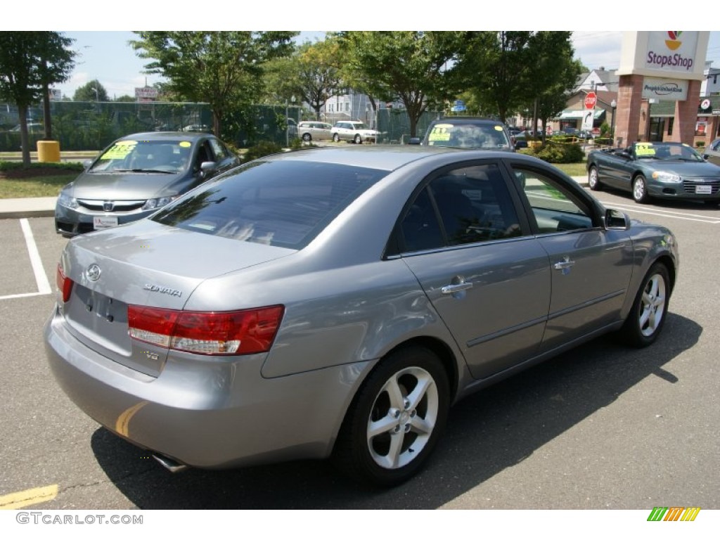 2007 Sonata Limited V6 - Bright Silver / Gray photo #5