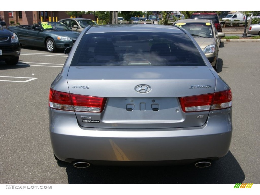2007 Sonata Limited V6 - Bright Silver / Gray photo #6