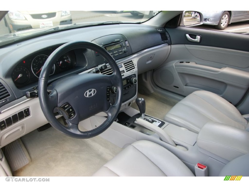 Gray Interior 2007 Hyundai Sonata Limited V6 Photo #68429276