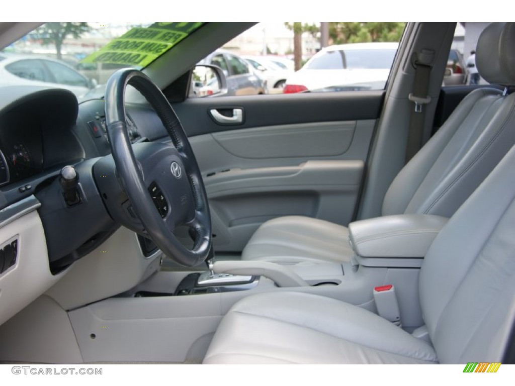 2007 Sonata Limited V6 - Bright Silver / Gray photo #11