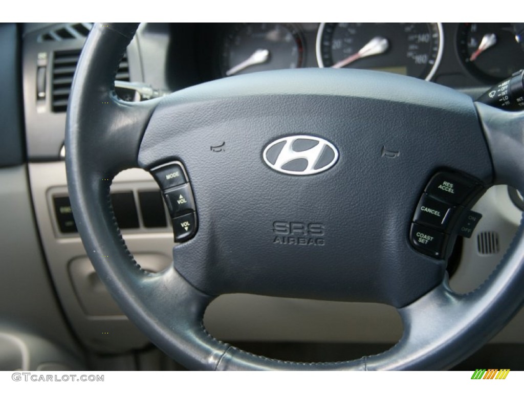 2007 Sonata Limited V6 - Bright Silver / Gray photo #16