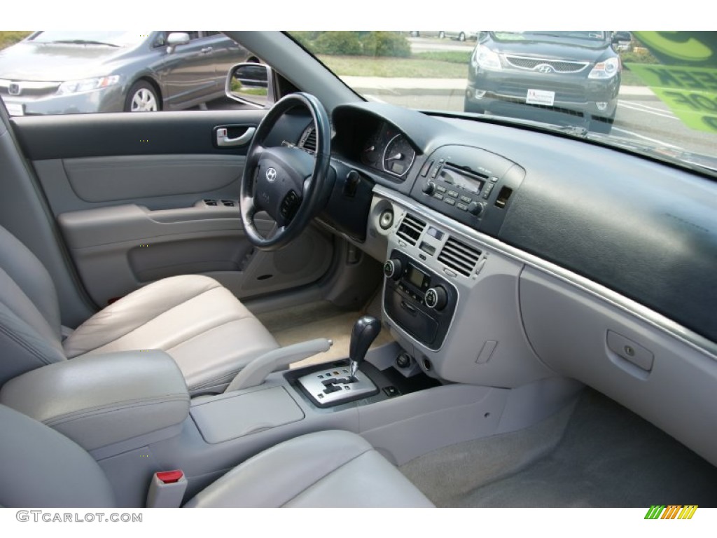 2007 Sonata Limited V6 - Bright Silver / Gray photo #22