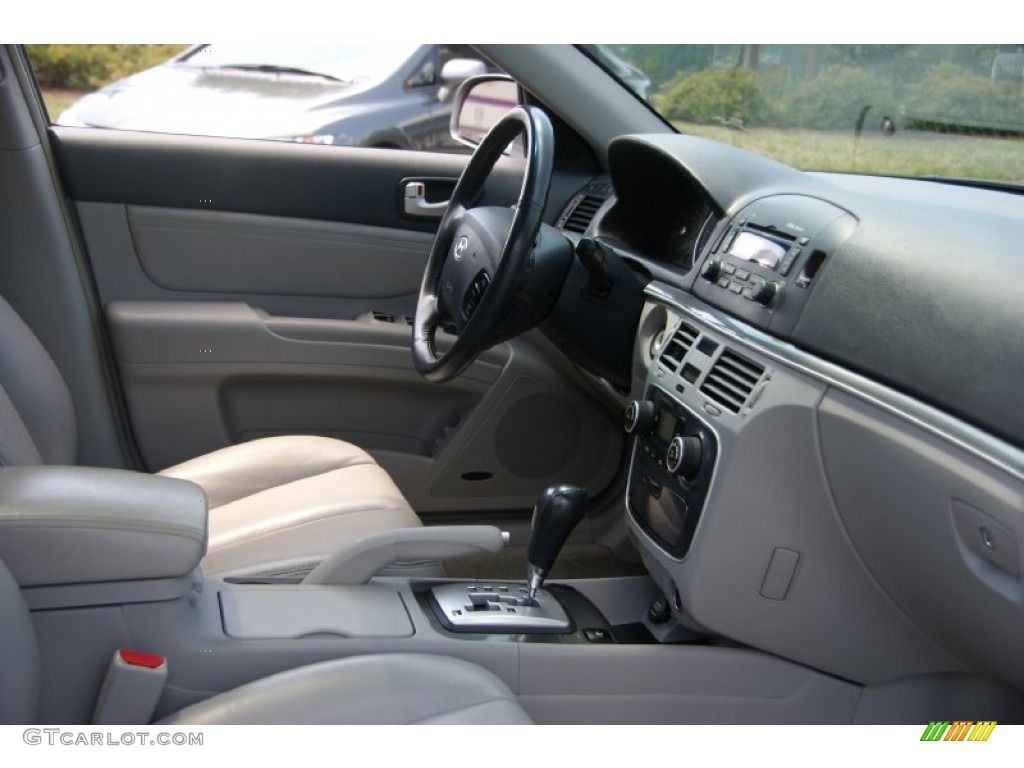 2007 Sonata Limited V6 - Bright Silver / Gray photo #23