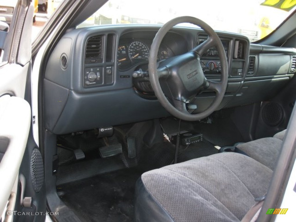 2002 Sierra 3500 SL Regular Cab Dually Flat Bed - Summit White / Graphite photo #10