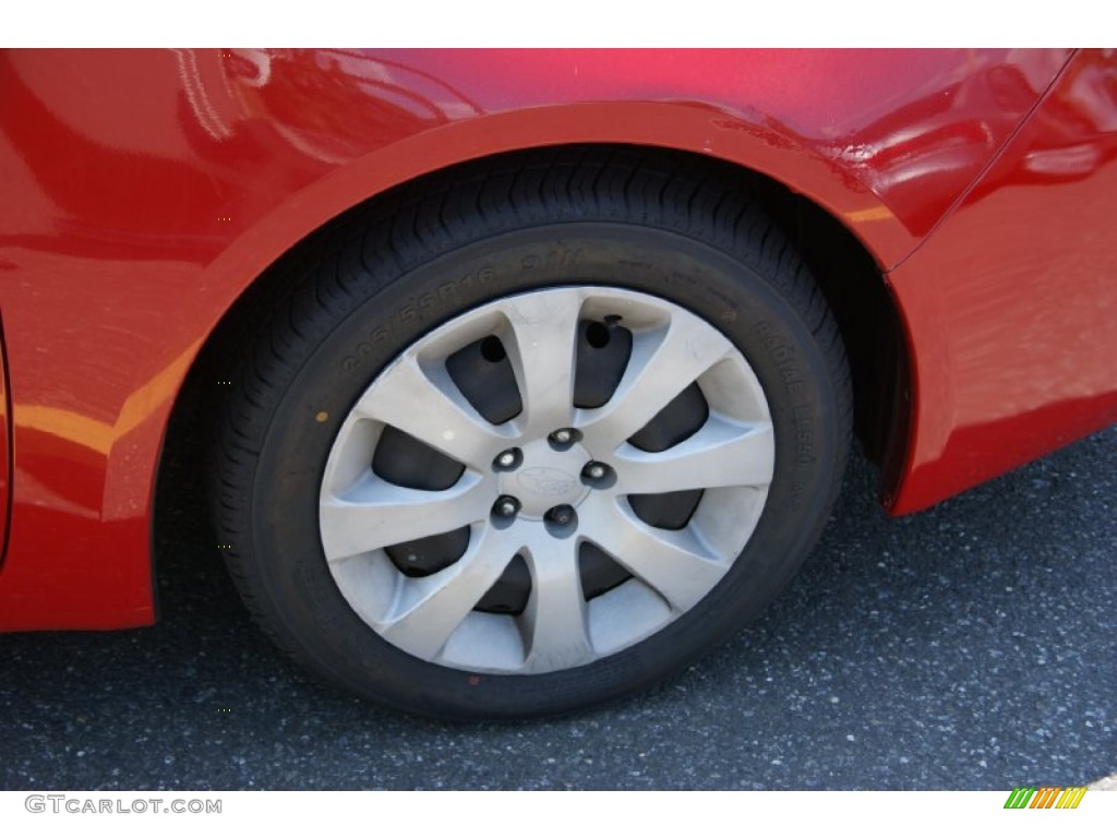 2008 Impreza 2.5i Sedan - Lightning Red / Ivory photo #24