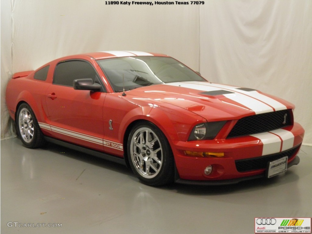 2007 Mustang Shelby GT500 Coupe - Torch Red / Black Leather photo #2