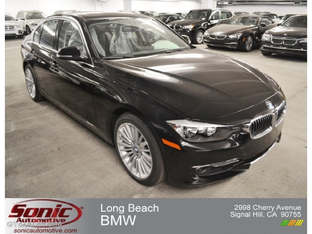 2012 3 Series 328i Sedan - Jet Black / Black photo #1