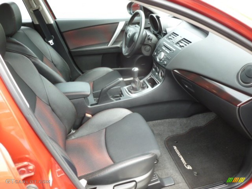 Black/Red Interior 2010 Mazda MAZDA3 MAZDASPEED3 Sport 5 Door Photo #68435441