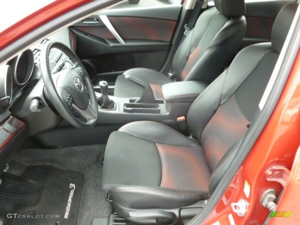 Black/Red Interior 2010 Mazda MAZDA3 MAZDASPEED3 Sport 5 Door Photo #68435474