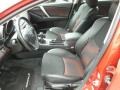 Black/Red Front Seat Photo for 2010 Mazda MAZDA3 #68435474