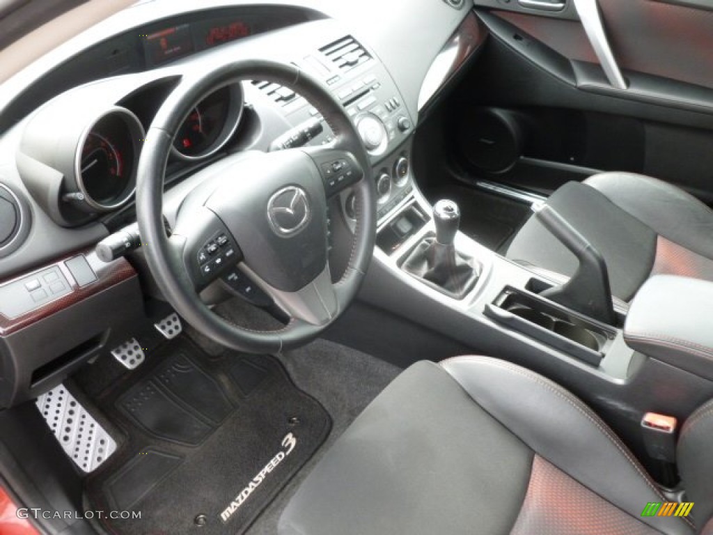 Black/Red Interior 2010 Mazda MAZDA3 MAZDASPEED3 Sport 5 Door Photo #68435477