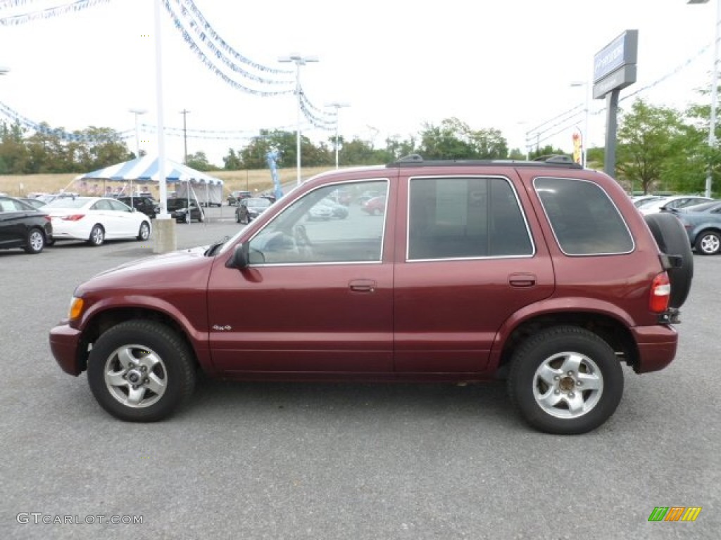2002 Sportage 4x4 - Pepper Red / Gray photo #4