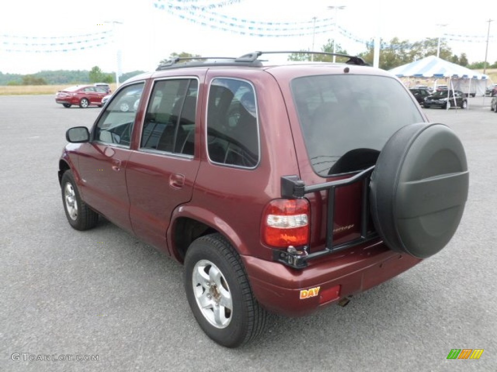 2002 Sportage 4x4 - Pepper Red / Gray photo #5