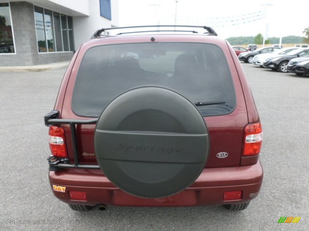 2002 Sportage 4x4 - Pepper Red / Gray photo #6