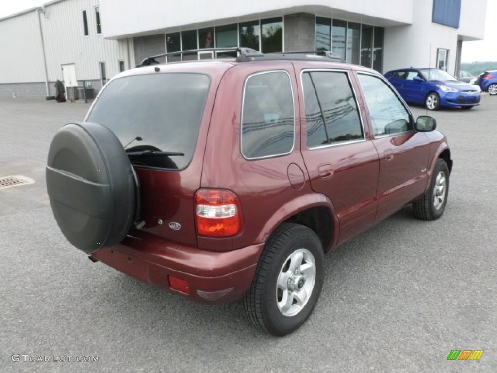 2002 Sportage 4x4 - Pepper Red / Gray photo #7