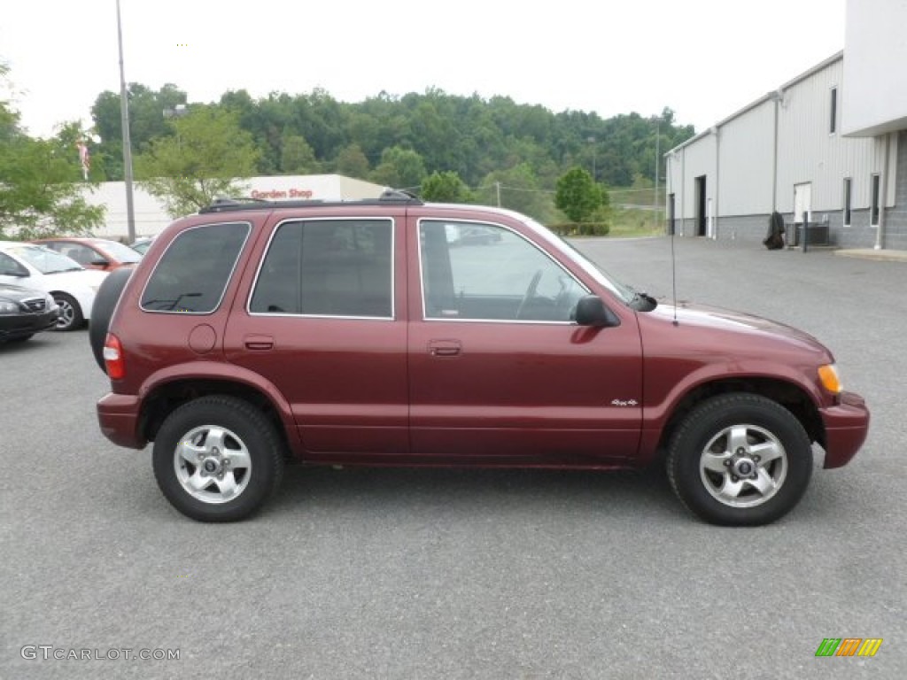 2002 Sportage 4x4 - Pepper Red / Gray photo #8